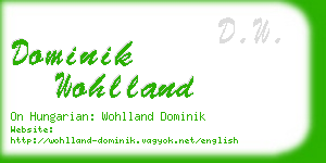 dominik wohlland business card